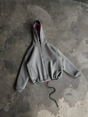 🌸🌷🐈_⬛Худак хвилястий ДвостороннійЗ утепленням На блискавці З кишенями Розмір SЗаміри- -ширина (12)